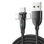 Cablu CRZ Fast Charging Type C - USB cu cap rotativ 180 grade