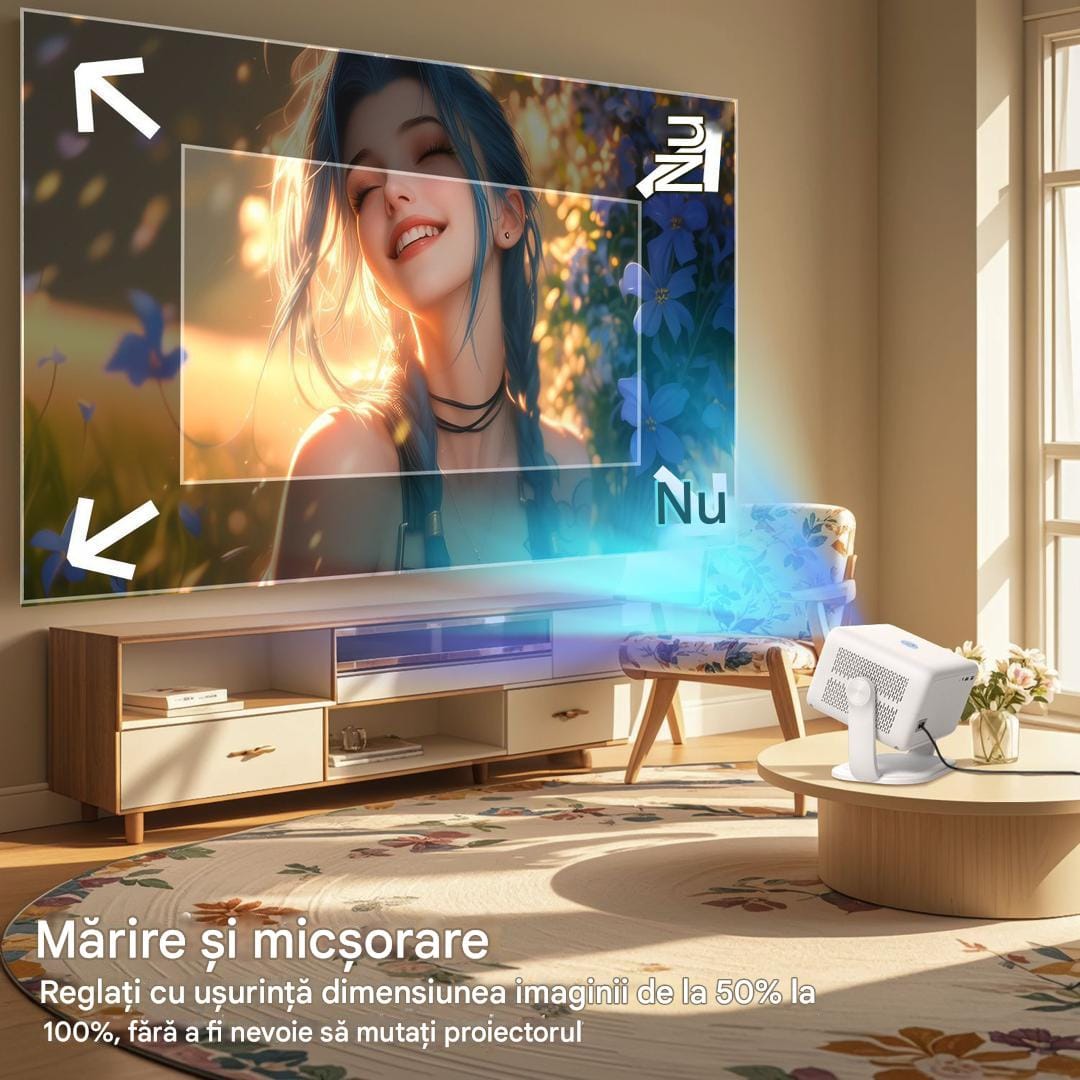 Videoproiector LED CRZ cu Android Focalizare Automata Ocolire Obstacol 4 videoproiector led android
