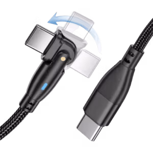 Cablu CRZ Fast Charging Type C - Type C cu cap rotativ 180 grade