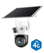 Camera supraveghere Incarcare Solara ULTRA HD 4MP Dual Camera, PTZ, Conexiune 4G cu Panou Solar si Rezistenta la apa IP66