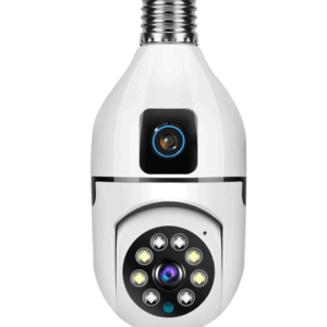 Camera supraveghere Tip Bec ULTRA HD 4MP Dual Camera, PTZ, Conexiune WiFi, Exterior sau Interior IP66 , Dulie E27