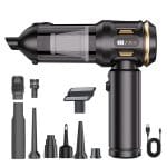 Aspirator Auto Portabil CRZ 4 in 1 , Baterie 6000mAh, 17.000PA