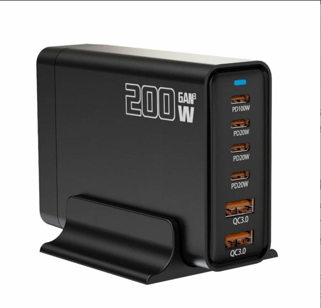 Transformați încărcarea dispozitivelor într-o sarcină simplă cu statia de incărcare CRZ 200W Statie incarcare CRZ 200W 6 Porturi