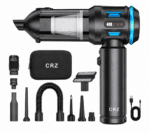 Aspirator Auto Portabil CRZ 4 in 1, Baterie 9600mAh , 17.000PA