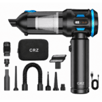 Aspirator Auto Portabil CRZ 4 in 1, Baterie 9600mAh , 17.000PA